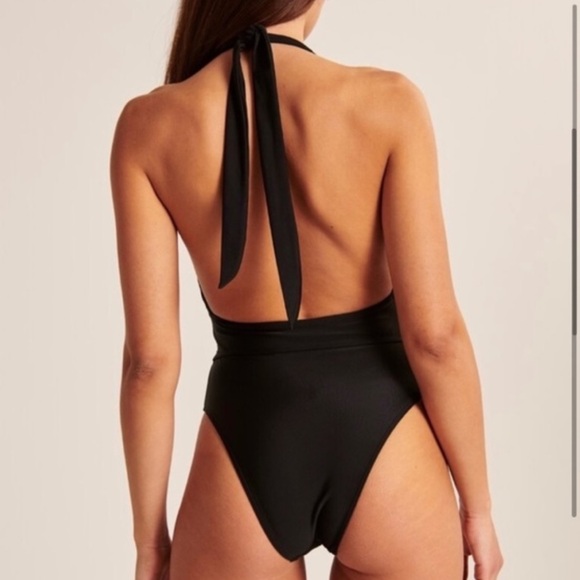 Abercrombie & Fitch Cheeky Plunge One Piece Swimsuit - Picture 2 of 8